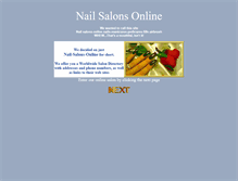 Tablet Screenshot of nailsalonsonline.com
